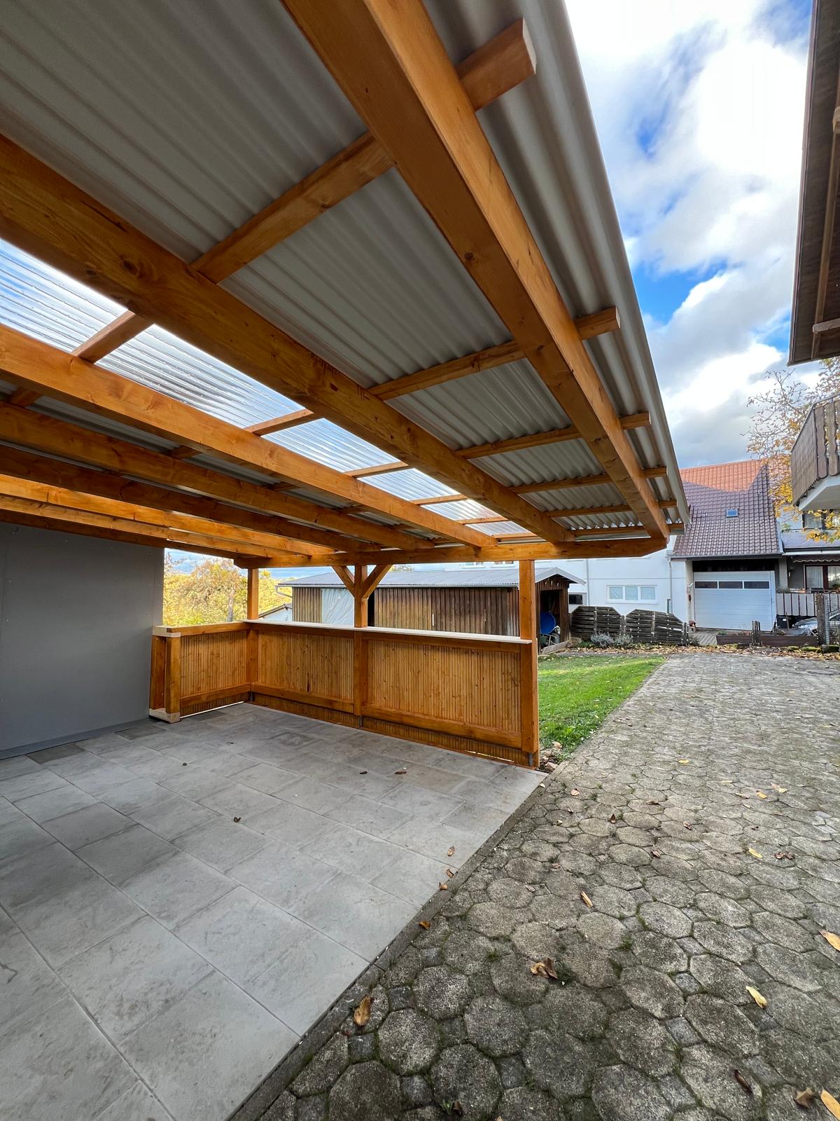 Carports & Vordächer – Referenzprojekt Zimmerei Renz Gomaringen